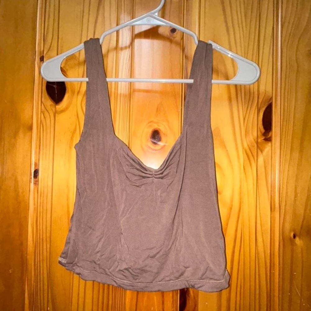 White Fox Boutique Brown Tank Top